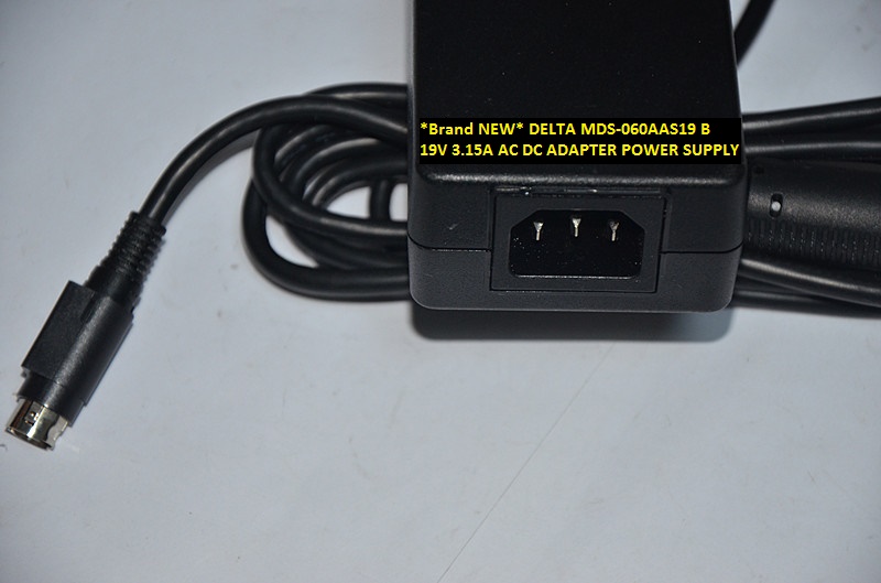 *Brand NEW* AC100-240V 4pin 19V 3.15A DELTA MDS-060AAS19 B AC DC ADAPTER POWER SUPPLY - Click Image to Close